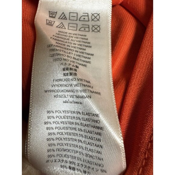 Michael Kors Cold Shoulder Chain Detail Blouse Top Orange S - Picture 5 of 5